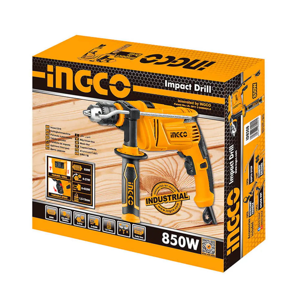 INGCO 850W Impact Drill 13mm ID8508