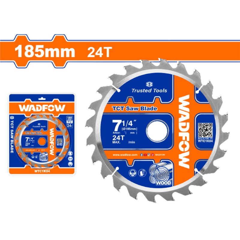 WADFOW 7.25" TCT Saw Blade WTC1K04