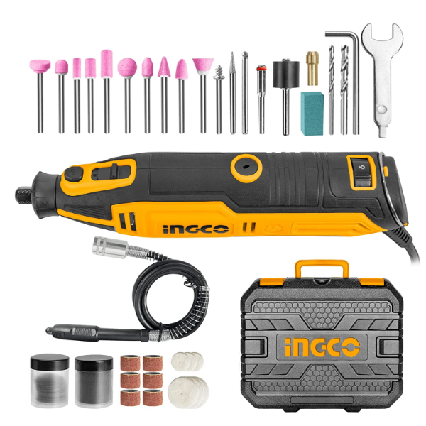 INGCO 130w Mini Grinder/Drill with 52pcs accessories MG13328