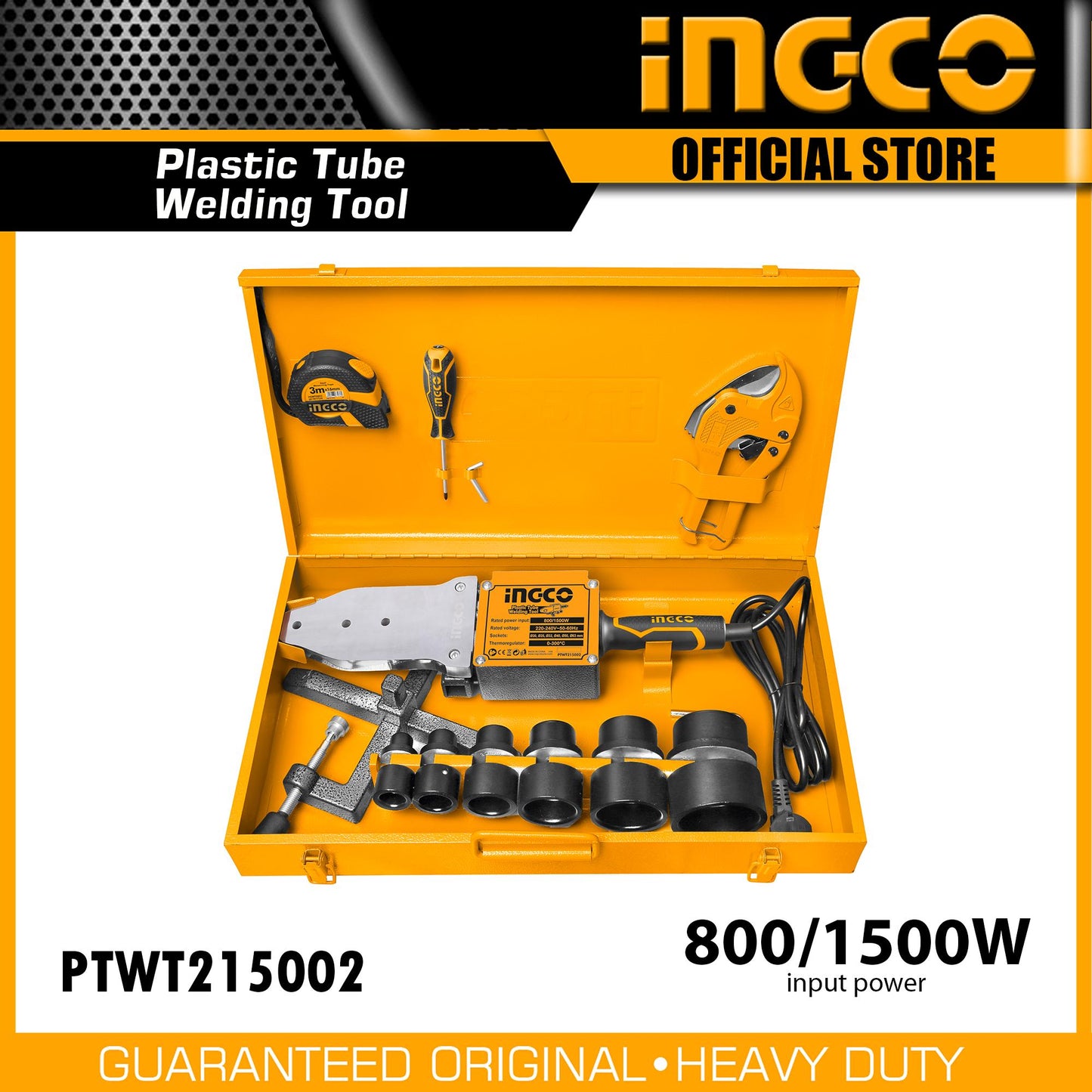 INGCO 1500W Plastic Tube Welding Tools PTWT215002