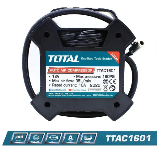 TOTAL Auto Air Compressor 160psi TTAC1601