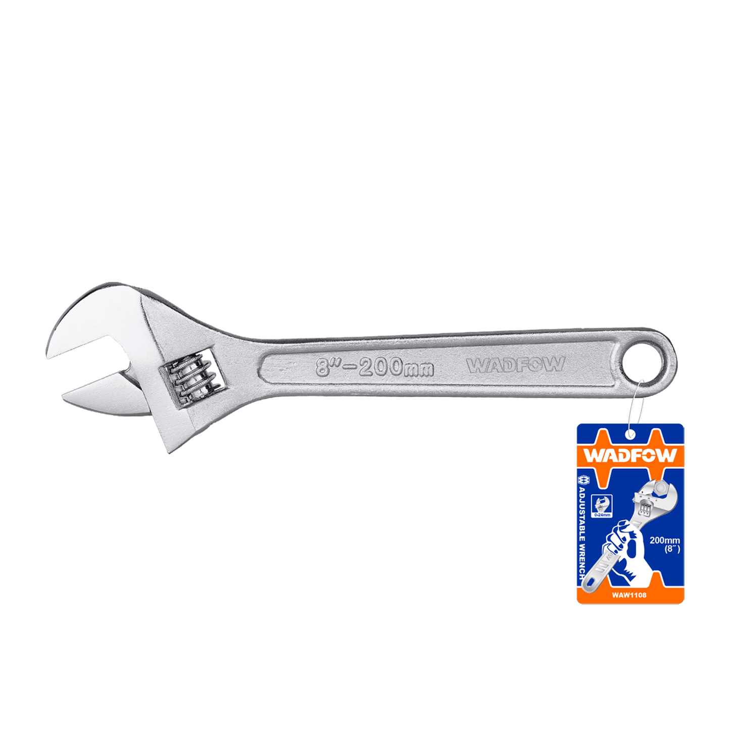 WADFOW 8" Adjustable Wrench WAW1108