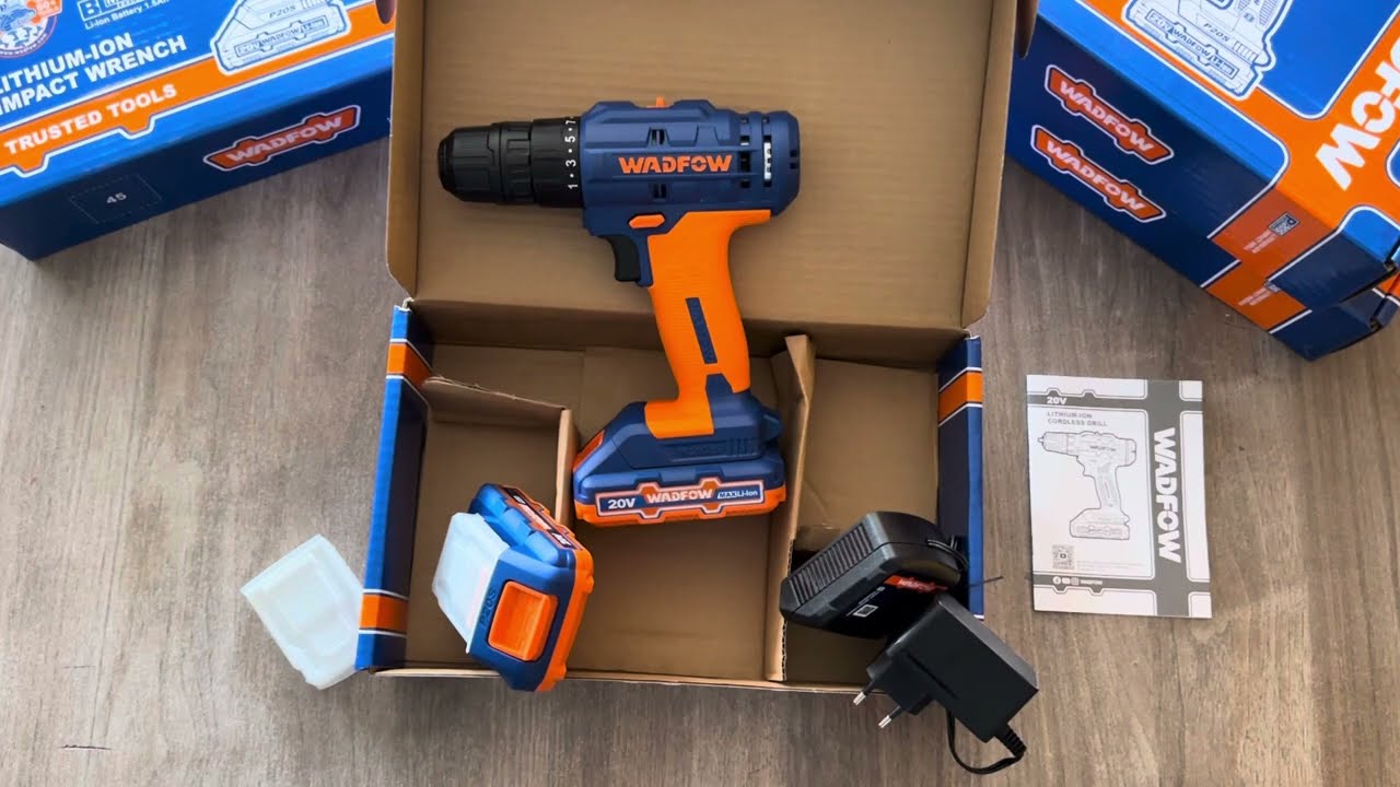 INGCO 20V Cordless Drill (With 2pcs batteries & charger) WCDP512