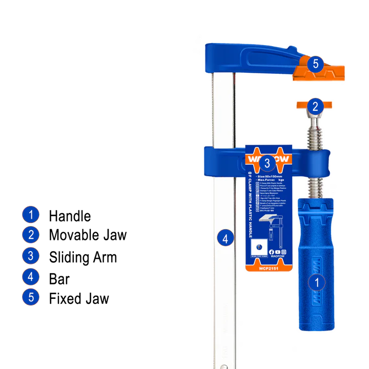 WADFOW F Clamp 120x300mm WCP2121