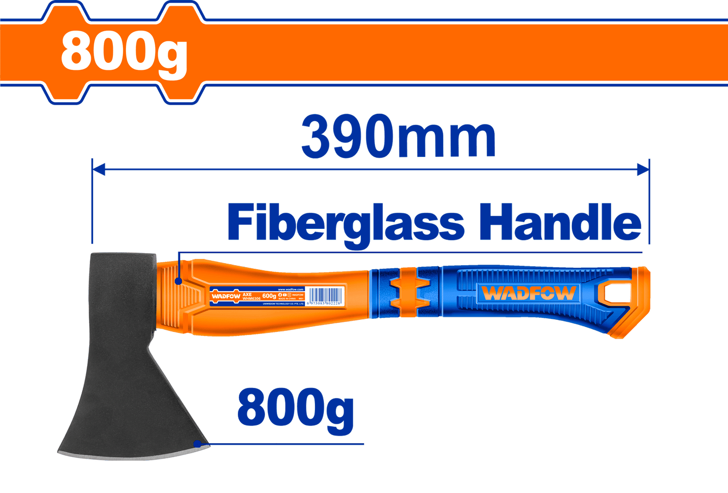 WADFOW 15" Axe 800g WHM6308