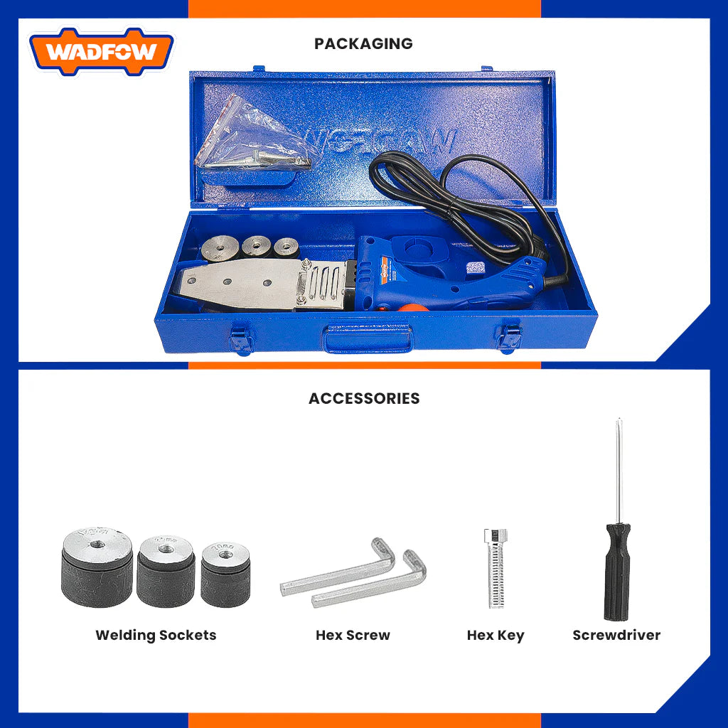 WADFOW 800w Plastic Tube Welding Tools WWM1L15