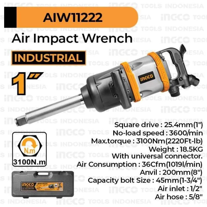 INGCO 1" Air Impact Wrench AIW11222