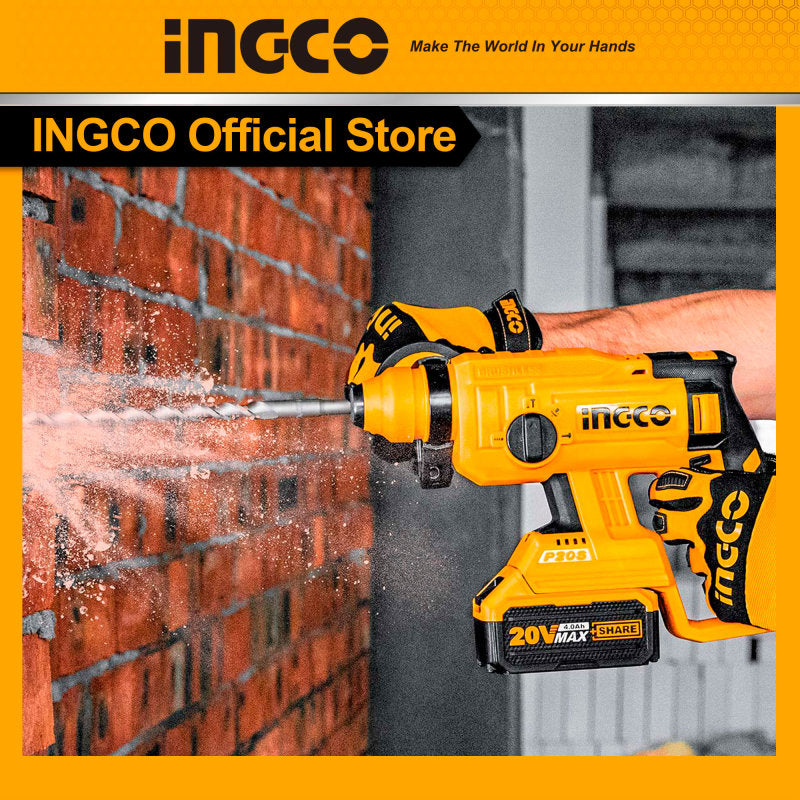 INGCO 20v Cordless Rotary Hammer (WITHOUT Battery & charger)