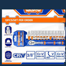 WADFOW 3/8" 12pcs Socket set WST3212