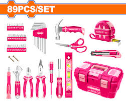 WADFOW 89pcs Pink Handtools set WHS3B89