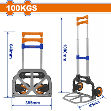 WADFOW 100kg Foldable telesopic hand trolley WWB8A10