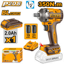 INGCO 20V Impact Wrench (WITH Battery & Charger) CIWLI20351