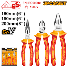 INGCO 3pcs Insulated Pliers set HIKPS28318