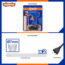 WADFOW Glue Gun 80w (with 2pc Glue sticks) WGL1603