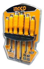 INGCO 6pcs Go through Screwdriver set HSGTDC180601