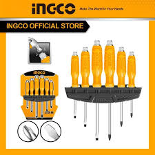 INGCO 6pcs Go through Screwdriver set HSGTDC180601