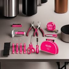 WADFOW 22pcs Pink Handtools set WHS1M22