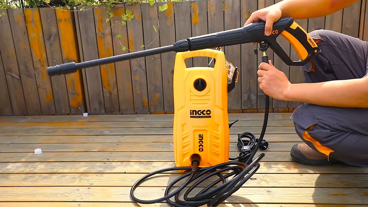 INGCO 1400w Pressure Washer 130bar(1900psi) HPWR14008