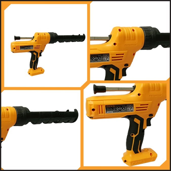 INGCO 20V Cordless Caulking Gun (WITHOUT Battery & Charger) CCGLI2001