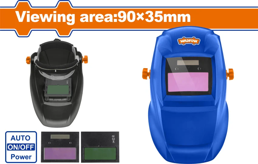 WADFOW Auto Darkening Welding Helmet 90x35mm WWH2501