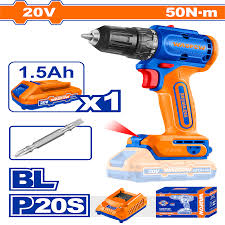 WADFOW 20v Cordless Brushless Drill 50nm (WITH Battery & Charger) WCDP5521