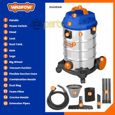 WADFOW 1200W Vacuum Cleaner 35L (Wet & dry) WVR4A35