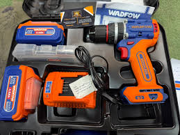 WADFOW Compact brushless cordless impact drill 92nm (With 2pc 4A batteries & charger) WCDP9281