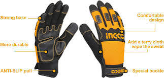 INGCO Mechanic Gloves (anti vibration) HGMG02-XL