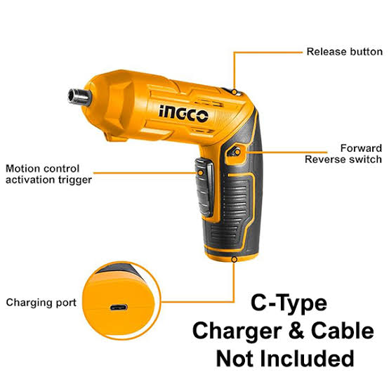 INGCO 4V Cordless Screwdriver CSDLI04425