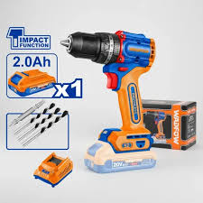 WADFOW Compact Brushless Cordless Impact Drill 52nm (With battery & Charger) WCDP5282