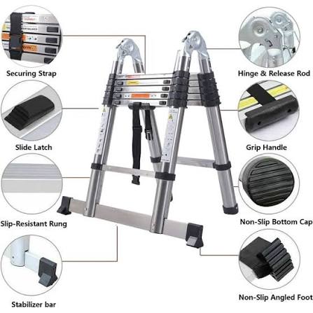 3.3m + 3.3m A-shape Telescopic Ladder ( 21.8 ft )