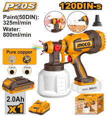 INGCO 20V Spray Gun (WITH Battery & Charger) CSGLI20042
