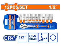 WADFOW 1/2" 12pcs Socket set WST2212