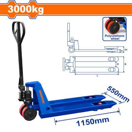 WADFOW Hand Pallet truck 3000kgs WNH1R30