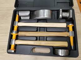 INGCO 7pcs Body And Fender Hammer Set(Heavy duty,Genuine Hickory handle) HBAFH0711