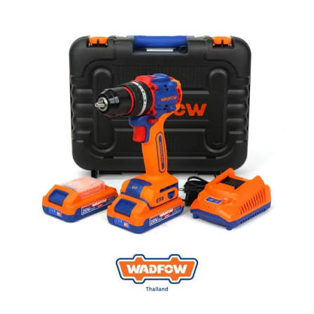 WADFOW Compact brushless cordless impact drill 62nm (With 2pc batteries & charger) WCDP6281