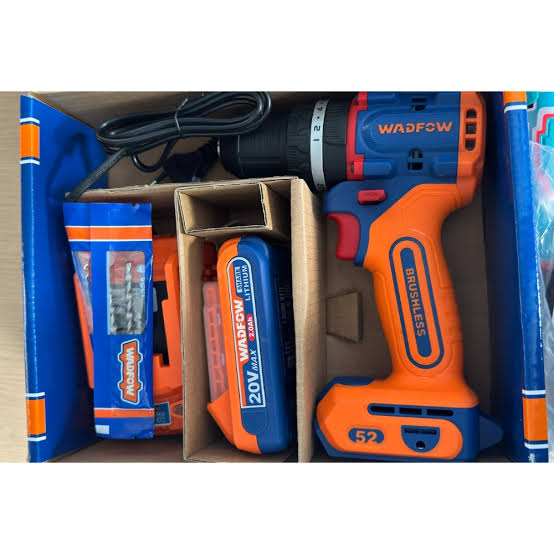 WADFOW Compact Brushless Cordless Impact Drill 52nm (With battery & Charger) WCDP5282