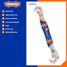 WADFOW Double open end universal Wrench (9-22mm) WUW1101