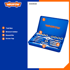 WADOW 20pcs metric Tap & Die set WAJ1L02