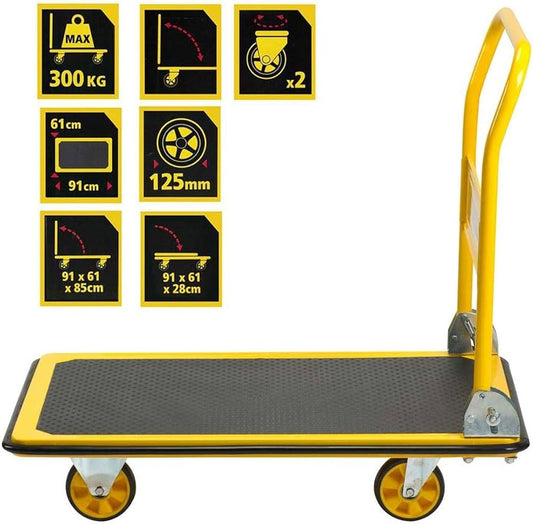INGCO Foldable Platform Trolley 300kgs Metal