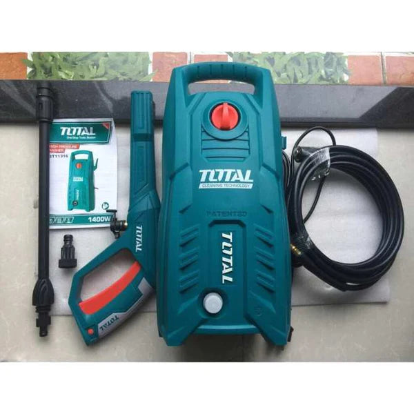 TOTAL 1400w Pressure Washer 130bar(1900psi) TGT11316