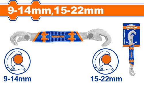 WADFOW Double open end universal Wrench (9-22mm) WUW1101