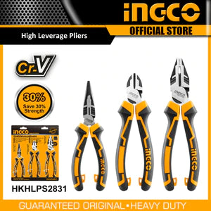 INGCO 3pcs High Leverage Pliers Set HKHLPS2831