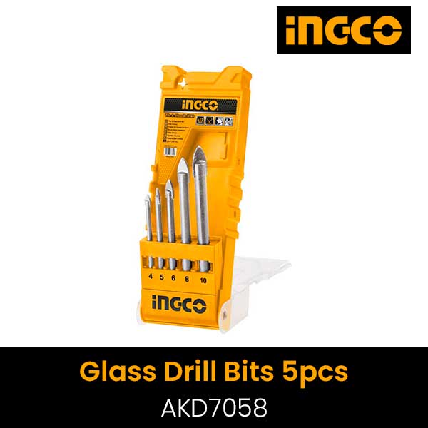 INGCO 5pcs Glass Drill Bits