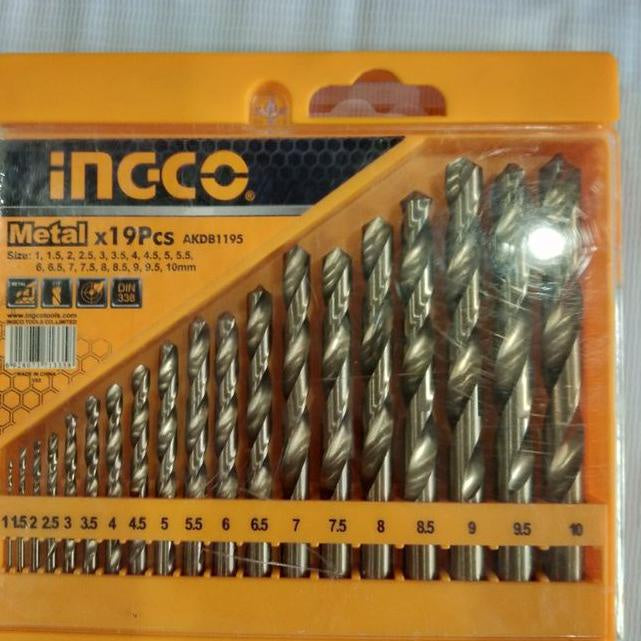 INGCO 19PCS HSS Twist Drill Bits Set AKDB1195