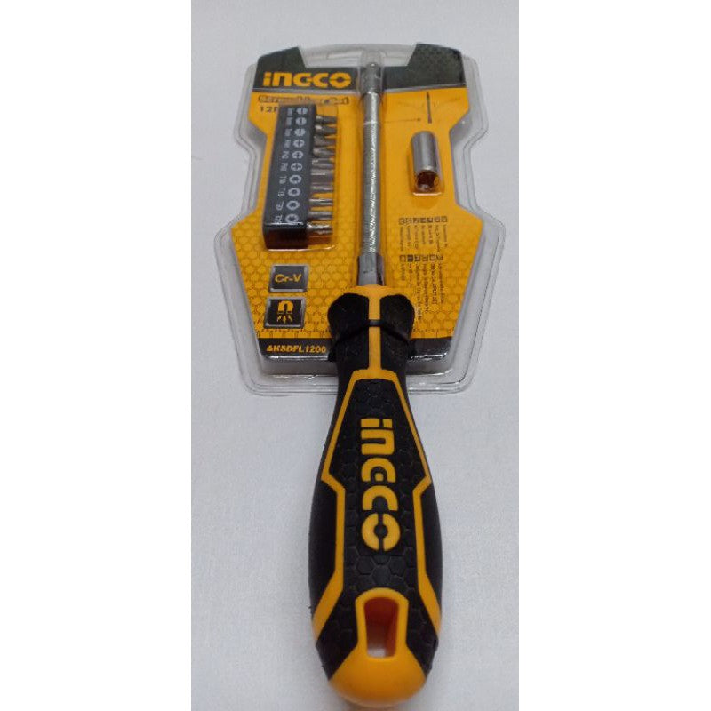 INGCO 12pcs Flexible Shaft Screwdriver Set AKSDFL1208