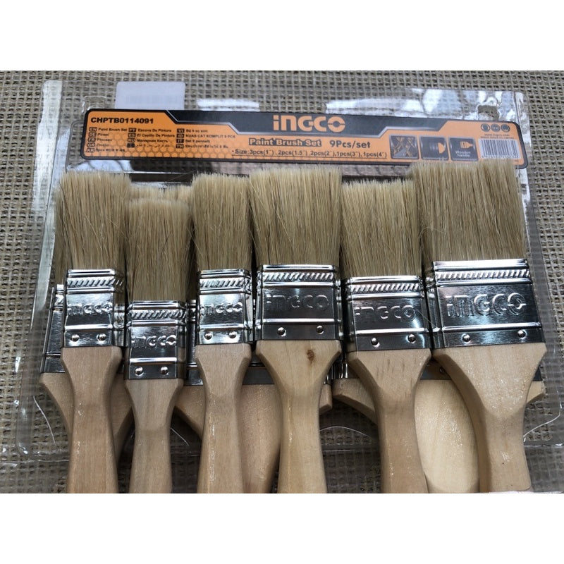 INGCO 9pcs Paint Brush Set