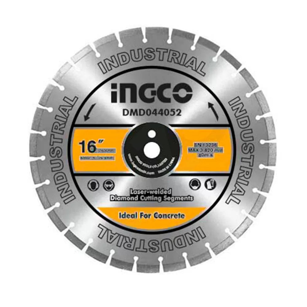 INGCO Diamond Disc for Concrete Cutting Laser Welded Rim 16" DMD044052