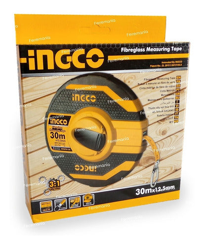 INGCO 30m Fiberglass Measuring Tape (98.4ft) HFMT8130