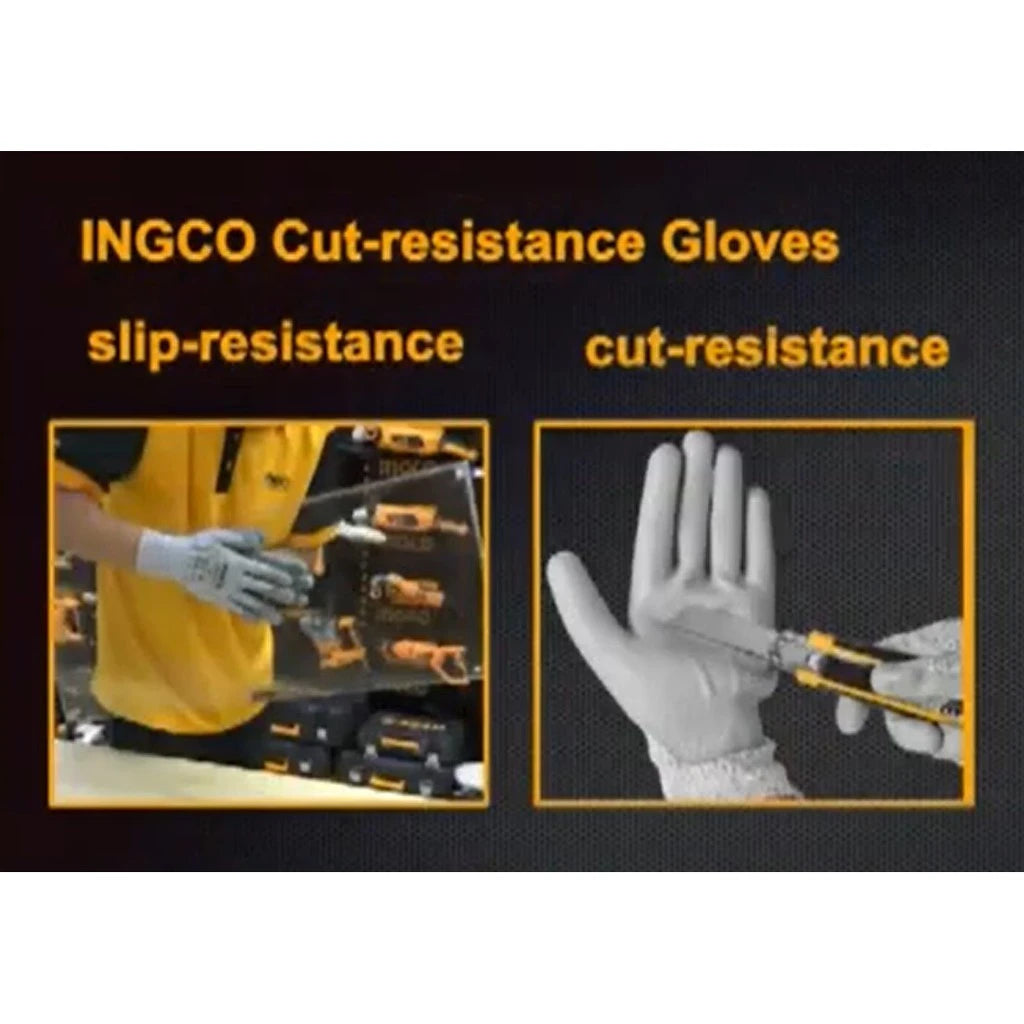 INGCO PU Cut Resistant Gloves HGCG02-XL